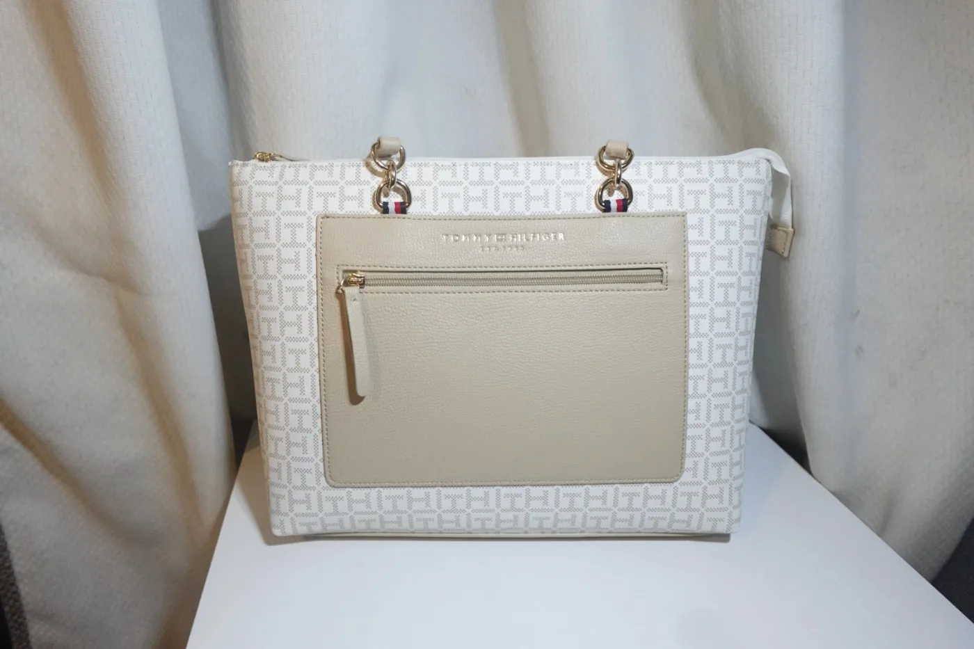TOTE TH BCO/CREMA LOGO